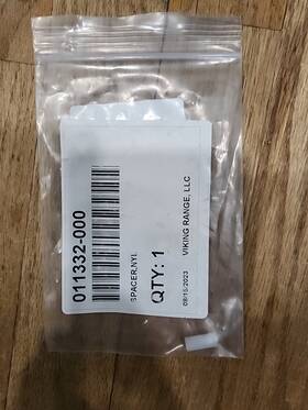 011332-000 Viking New Genuine/oem Spacer Nyl Part #