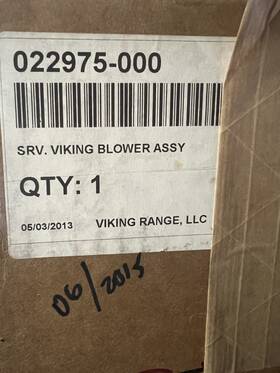 022975-000 Viking Srv Blower Assy #022975-000 Brand New Oem 022975-000 Viking Srv Blower Assy #022975-000 Brand New Oem