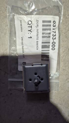 031733-000 Viking Genuine Induction Range Stovedual Infinite Switch #031733-000 Brand New