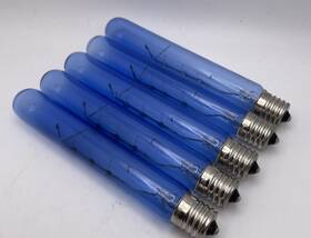 004528-000 Viking A3079001 Lot Of 5 Refrigerator Light Bulbs Blue Glass 40w E17