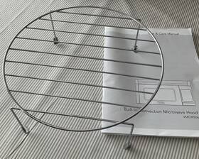 Pm110057 Viking Oem Microwave High Rack 3.75 Inch Tall 10.5 Diam Broiling Trivet Vmor506