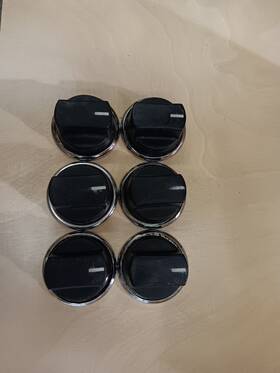 Vgsu1616bss Viking Vgsu Range Knob And Bezel 1616bss Lot Of 6