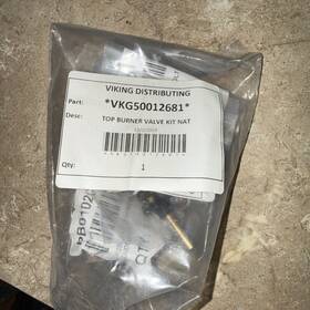 Viking Vkg50012681 Top Burner Valve Kit Natural Range Oem