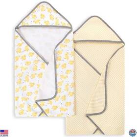 Ly26969-sun-os-h Visit The Burts Bees Baby Store Organic Cotton Hooded Towels 2-pack Soft Unisex Bath Essentials 29 Inch X29