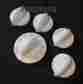 Wb03k10169 Wb03t10207 Set Of 5 White Ge Burner Oven Control Knobs Stove Range