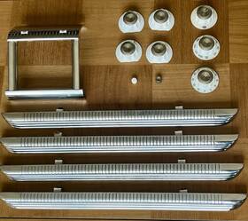 Vtg1950 Westinghouse Commander Electric Range Knobs Oven Door Handles Clock Trim