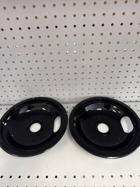 Whirlpool 076335560359 2- Porcelain - Coated Range Pans Black 8