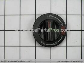 12500060 Whirlpool Range Surface Burner Knob