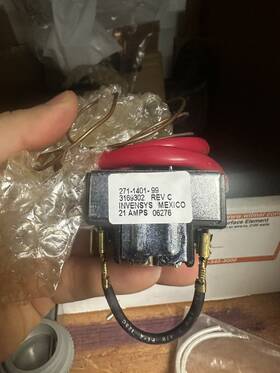271-1401-99 Whirlpool Oem Oven Thermostat Number Model Part #