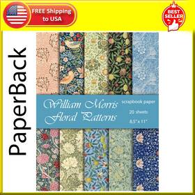 Whirlpool 313033913941 William Morris Floral Patterns Scrapbook Paper Craft Pad 20 Single Side
