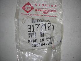 3177121 Whirlpool New Genuine Oem Oven Clock Knob