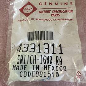 433-1311 Whirlpool Fsp Range Igniter Switch
