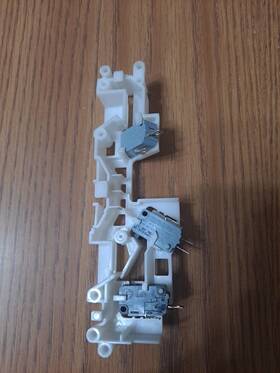 4358794 Whirlpool Microwave Latch Body Board Hook With Micro Switches Fits Other