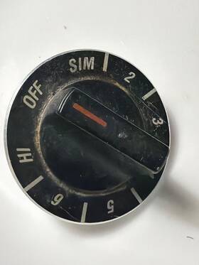 4371588 Whirlpool Roper Range Oven Stove Surface Burner Control Knob