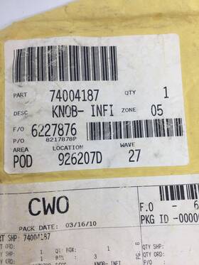 74004187 Whirlpool New Genuine Oem Kenmore Range Control Knob Fast Free Ship Ab