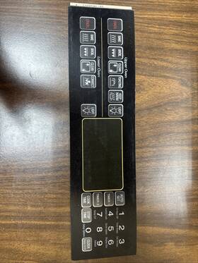 74005470 Whirlpool Maytag Range Clock Overlay Blk