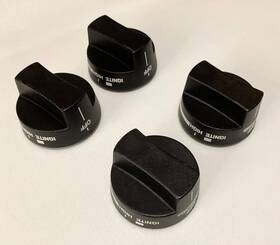 8273281 Whirlpool 8273279 Set Of 4 Black Gas Burner Knobs 8273280 Stove Range