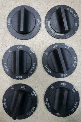 Kip5639 Whirlpool Genuine Maytag Kenmore Range Burner Stove Black Lot Of 6