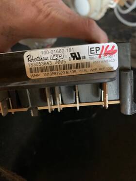 Orw11122533 Whirlpool Range Control Board W10887923