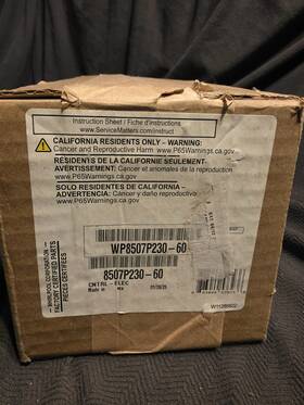 Wp8507p230-60 Whirlpool Pd00026796 Jennair 8507p375-60 W10473896 Oem Control Board