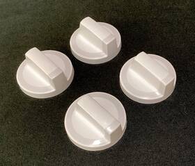 W10154955 Whirlpool Set Of 4 White Burner Control Knobs Part # Stove Range