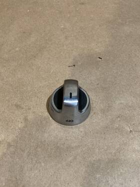 W10156262 Whirlpool Kitchenaid Range Burner Knob Oem Genuine Silver Fast Shippin