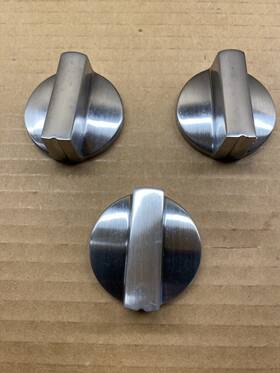 W1021394 Whirlpool Range Surface Burner Knobs Stainless Genuine Oem Parts