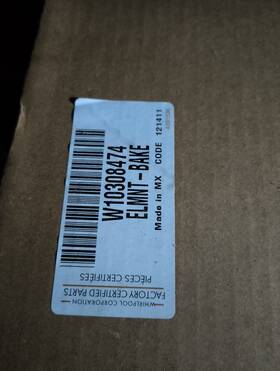 W10308474 Whirlpool Brand New Old Stock Oem Bake Element