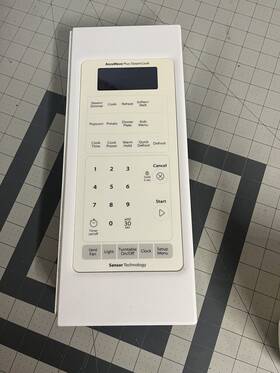 W10532846 Whirlpool Microwave Control Panel White Oem P# Board Not Included