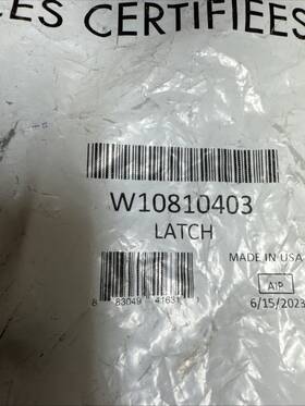W10810403 Whirlpool Genuine Oem Washer Lid Lock Switch / Sealed Bag