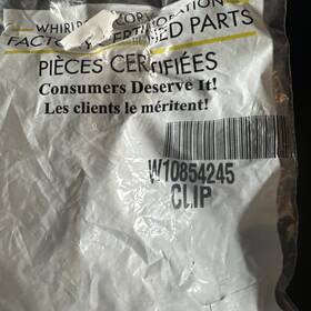 W10854245 Whirlpool New In Sealed Bag Genuine Range Hood Clip Oem Part