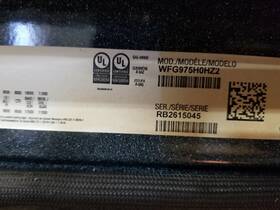 W10856354 Whirlpool Range Oven 30 Inch Touch Panel Only # Board Not Included