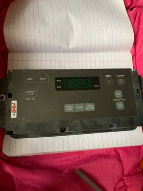 W10887898 Whirlpool Oven Control Board With Face Cover