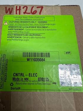 W11035084 Whirlpool New Push Button Fan Control - Part #