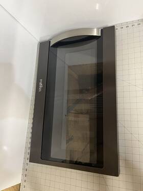 W11179903 Whirlpool Microwave Door Assembly Black Stainless Oem Part#