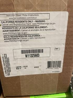 W11290002 Whirlpool W11325603 New Oem Mikrowavecontrol Board D410