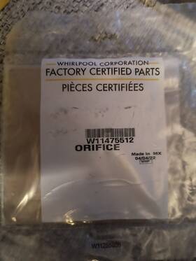 W11475512 Whirlpool Genuine Oem Orifice Brand New Set Of 4