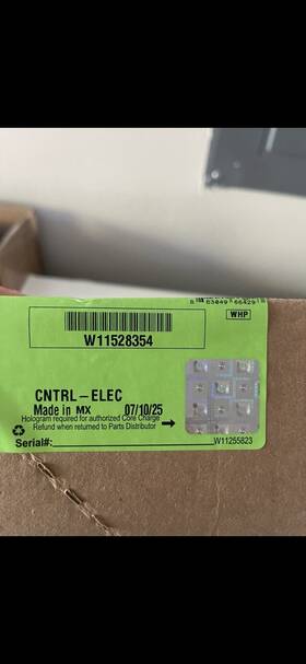 W11511591 Whirlpool W11528354 Control Board Pcb Brand New Oem Never Used