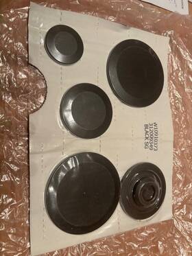 W10910373 Whirlpool W11579391 Cooktop Burner Cap Set Replaces