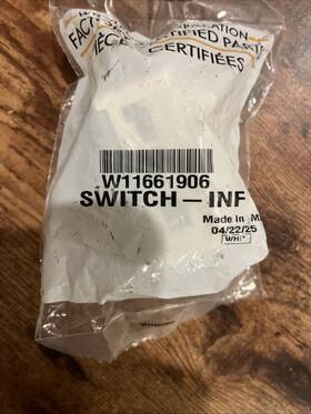 W11661906 Whirlpool Range Switch Surface Element Factory Replacement Part W11661906 Whirlpool Range Switch Surface Element Factory Replacement Part