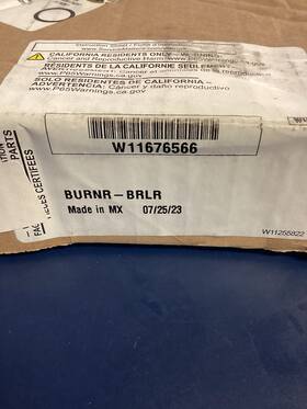 W11676566 Whirlpool Oem Broiler Burner Tube W11676566 Whirlpool Oem Broiler Burner Tube