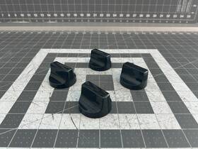 W11707069 Whirlpool New Range Oven Knobs Set Of 4 P#