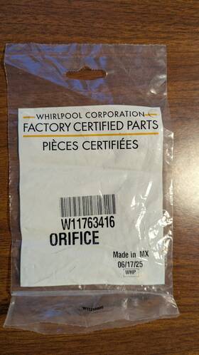 W11763416 Whirlpool Propane/lp Conversion Spud For Whirlpool/maytag/amana Natural Gas Oven
