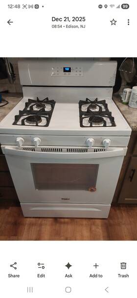 Wfg510sohw1 Whirlpool Range
