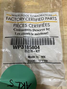 Wp3185804 Whirlpool Electr-kit Oem