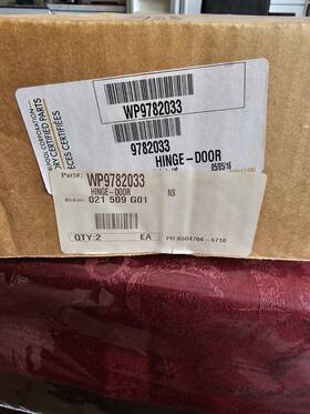 Wp9782033 Whirlpool Kitchenaid Range Oven Door Hinges Brand New Never Used