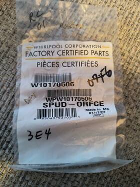 Wpw10170506 Whirlpool Surface Burner Orifice Oem
