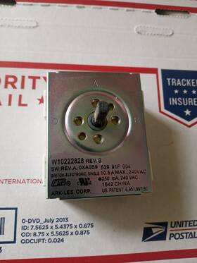 Wpw10222828 Whirlpool Kitchenaid / Infinite Burner Switch