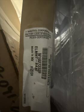 Wpw10272325 Whirlpool Bake Element Oem