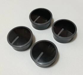 Wpw10490038 Whirlpool Set Of 4 Black Burner Control Knobs Part # Stove Range